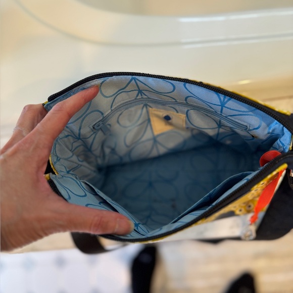 Orla Kiely Yellow and Blue Crossbody Bag - Picture 2 of 10